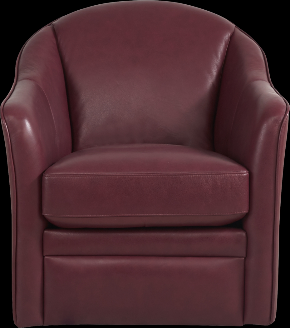 Livorno Lane Red Leather 3 Pc Living Room - Thumbnail - Image 5