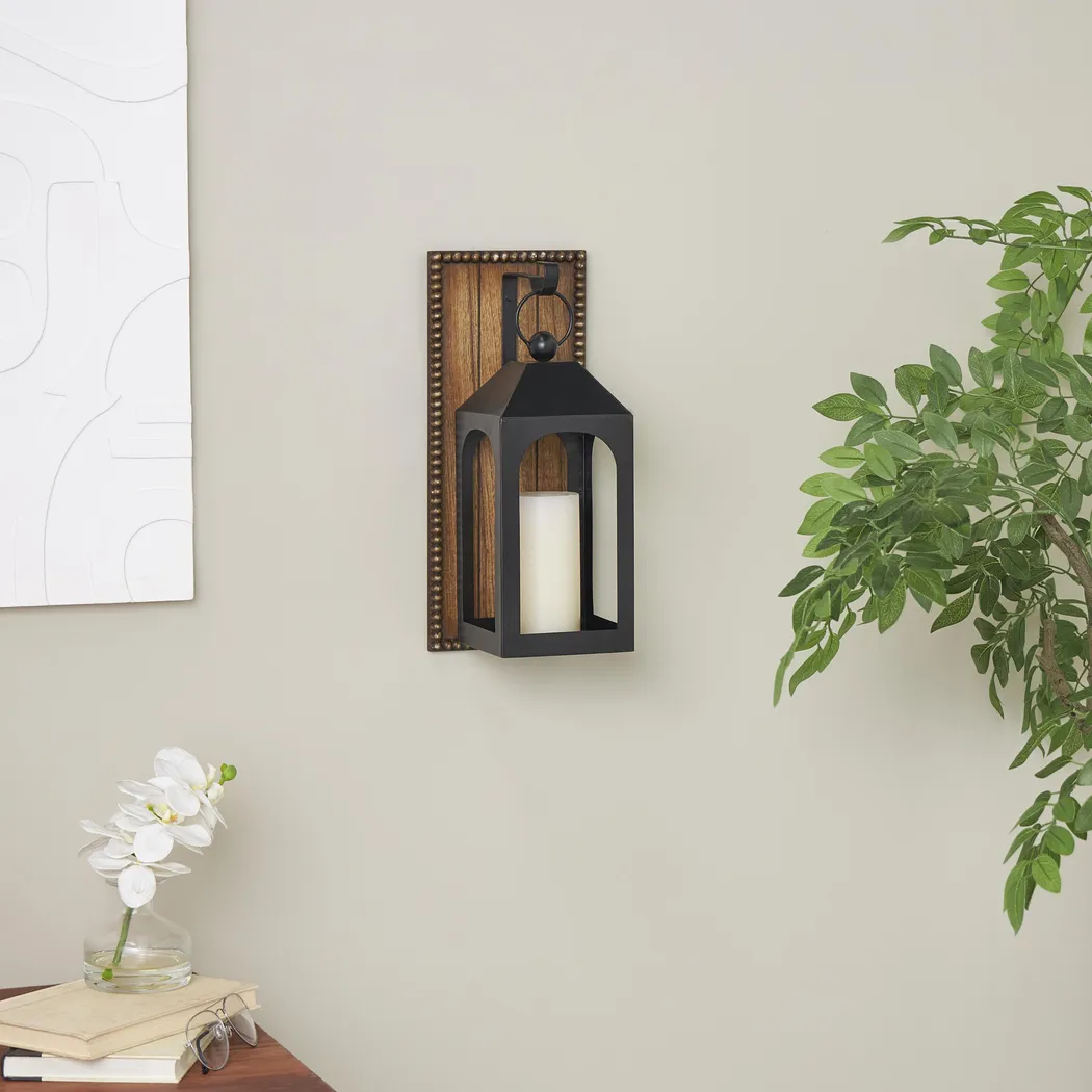 Liyam Black Sconce - Image 2