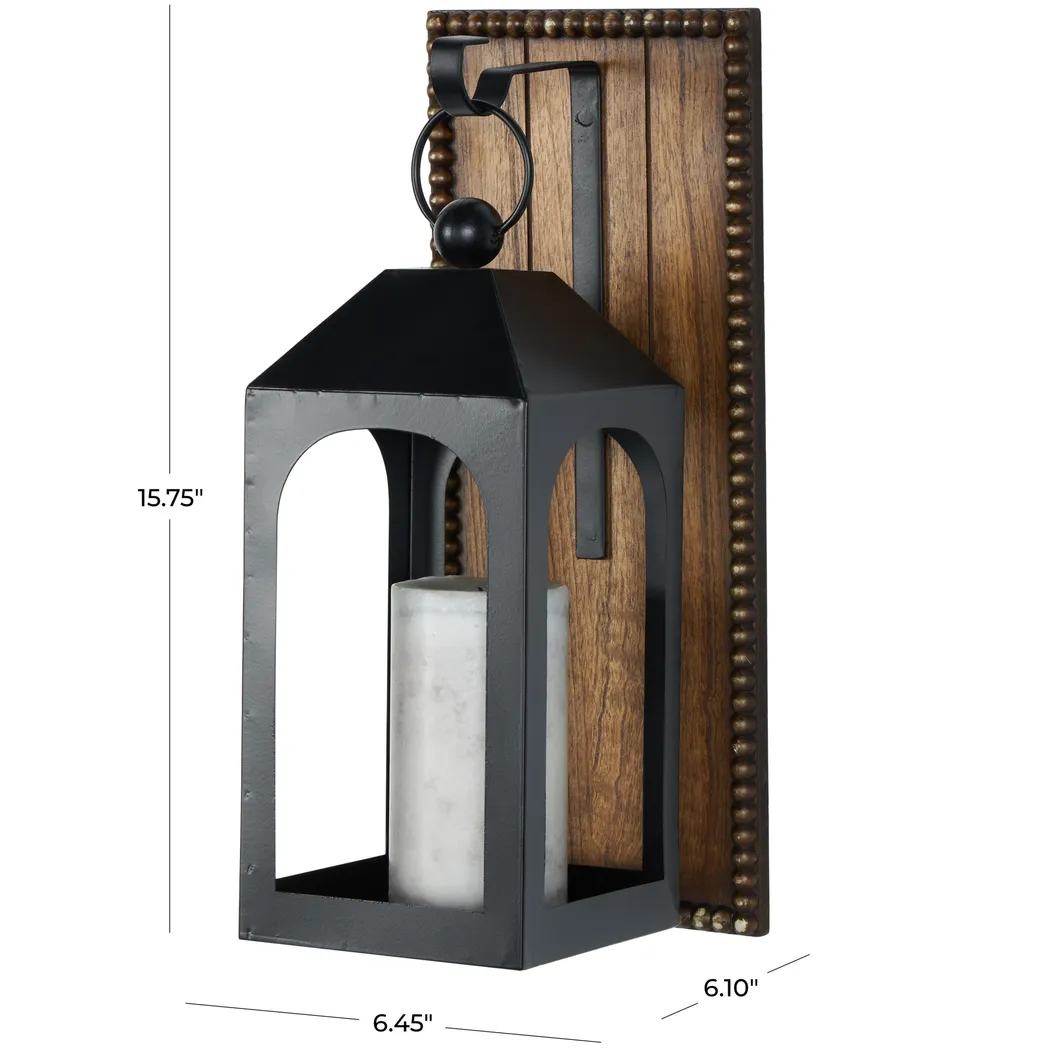 Liyam Black Sconce - Image 7