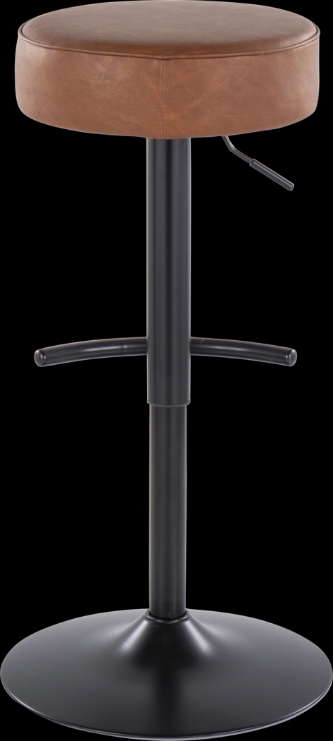 Lizlynn I Camel Adjustable Barstool, Set of 2 - Thumbnail - Image 5