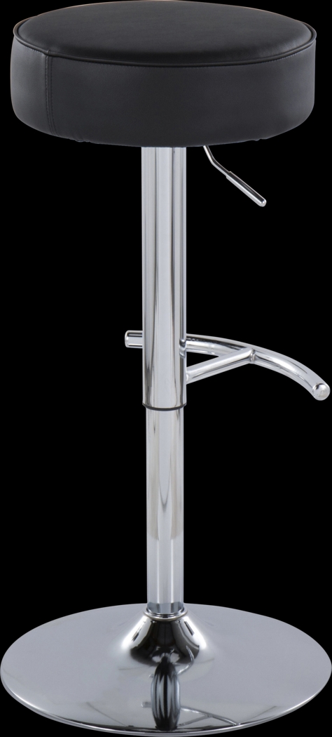 Lizlynn II Black Adjustable Barstool, Set of 2 - Thumbnail - Image 6