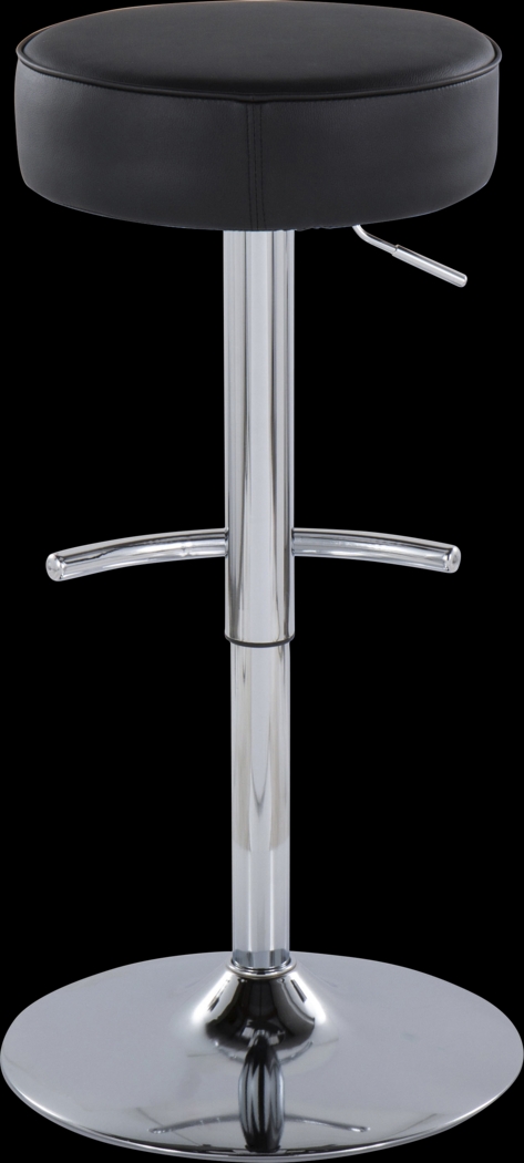 Lizlynn II Black Adjustable Barstool, Set of 2 - Thumbnail - Image 7