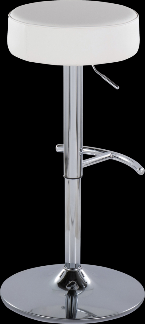 Lizlynn II White Adjustable Barstool, Set of 2 - Thumbnail - Image 6