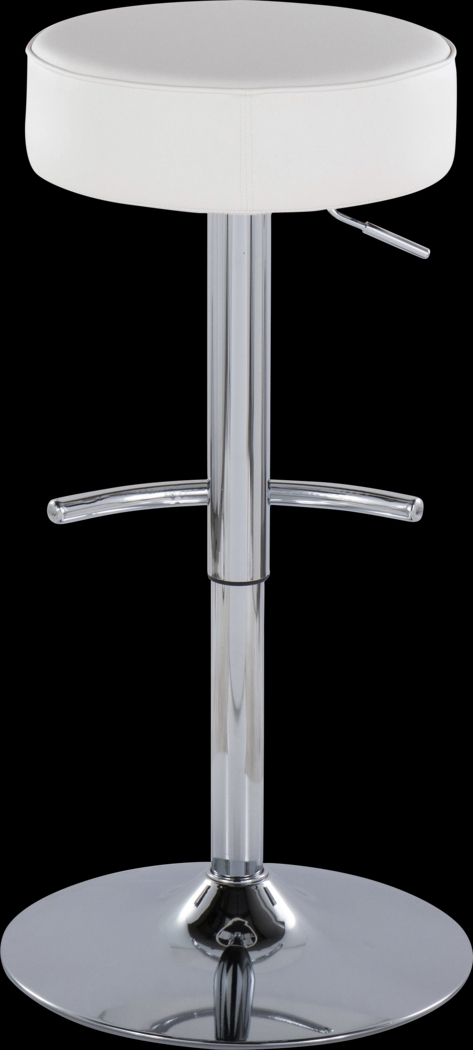 Lizlynn II White Adjustable Barstool, Set of 2 - Thumbnail - Image 7