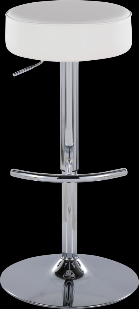 Lizlynn II White Adjustable Barstool, Set of 2 - Thumbnail - Image 8