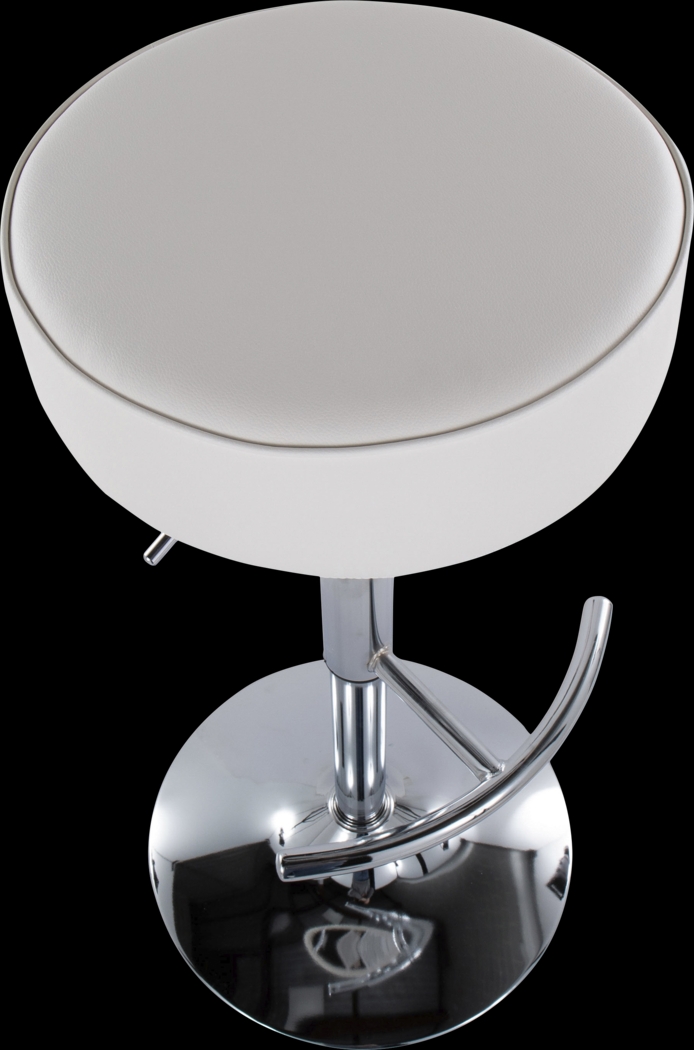 Lizlynn II White Adjustable Barstool, Set of 2 - Thumbnail - Image 9