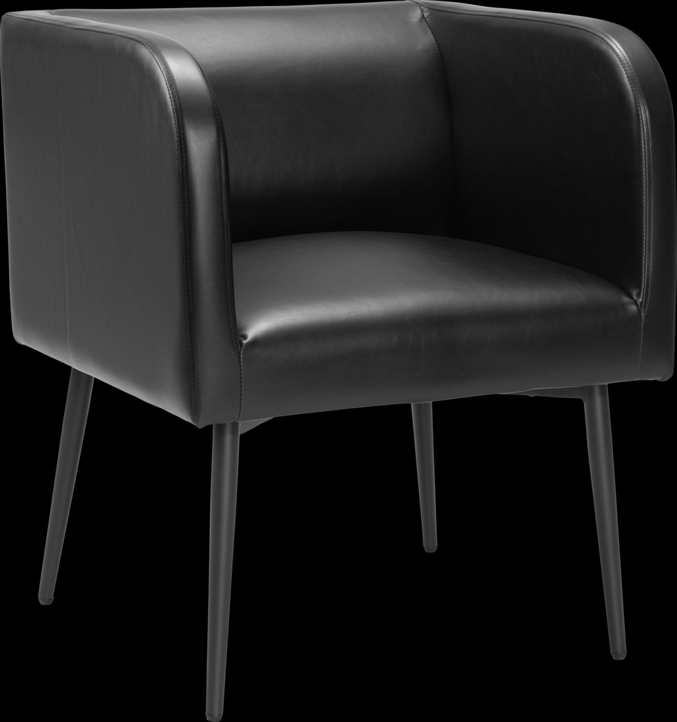 Llano Black Side Chair - Thumbnail - Image 2