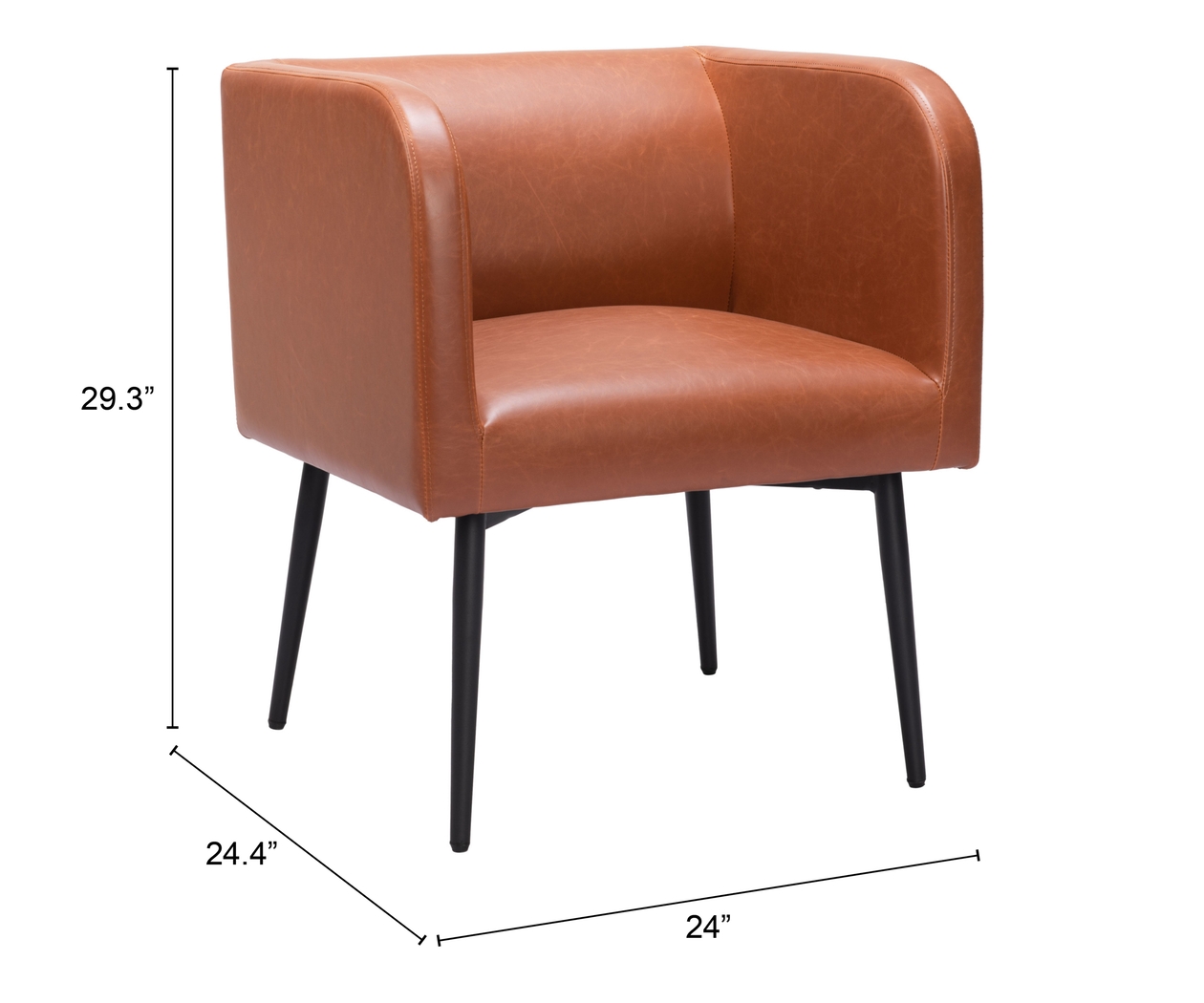 Llano Brown Side Chair - Thumbnail - Image 8