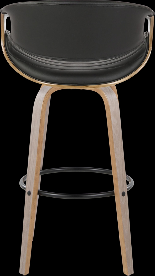 Loblolly I Black Swivel Barstool, Set of 2 - Thumbnail - Image 6