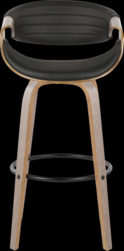 Loblolly I Black Swivel Barstool, Set of 2 - Thumbnail - Image 7