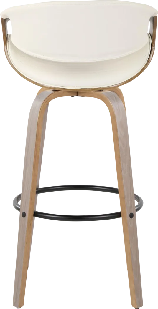 Loblolly I White Swivel Barstool, Set of 2 - Thumbnail - Image 6