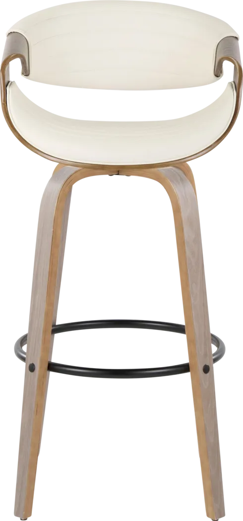 Loblolly I White Swivel Barstool, Set of 2 - Thumbnail - Image 7
