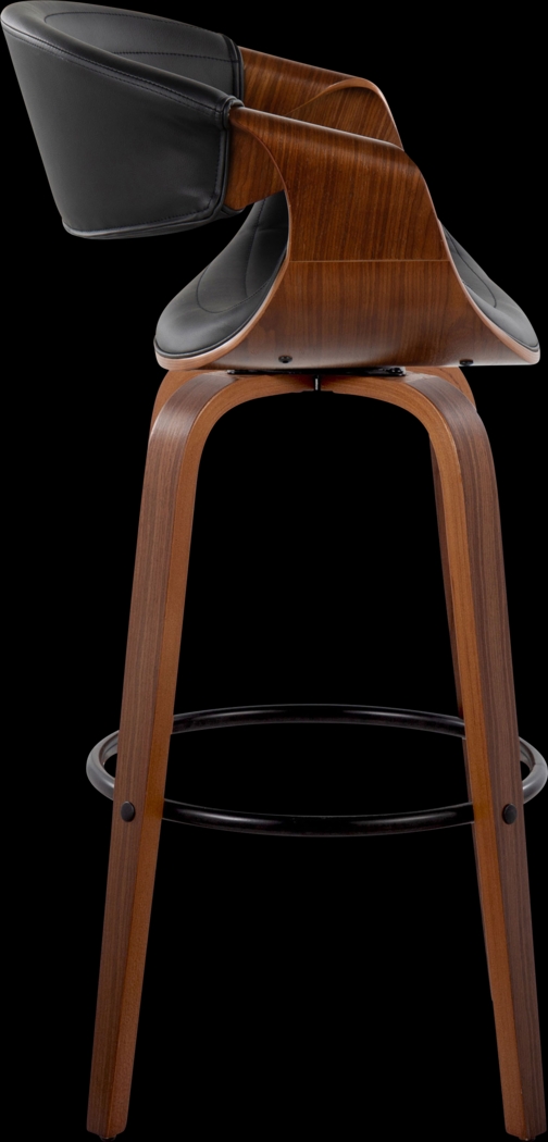 Loblolly II Black Swivel Barstool, Set of 2 - Thumbnail - Image 4