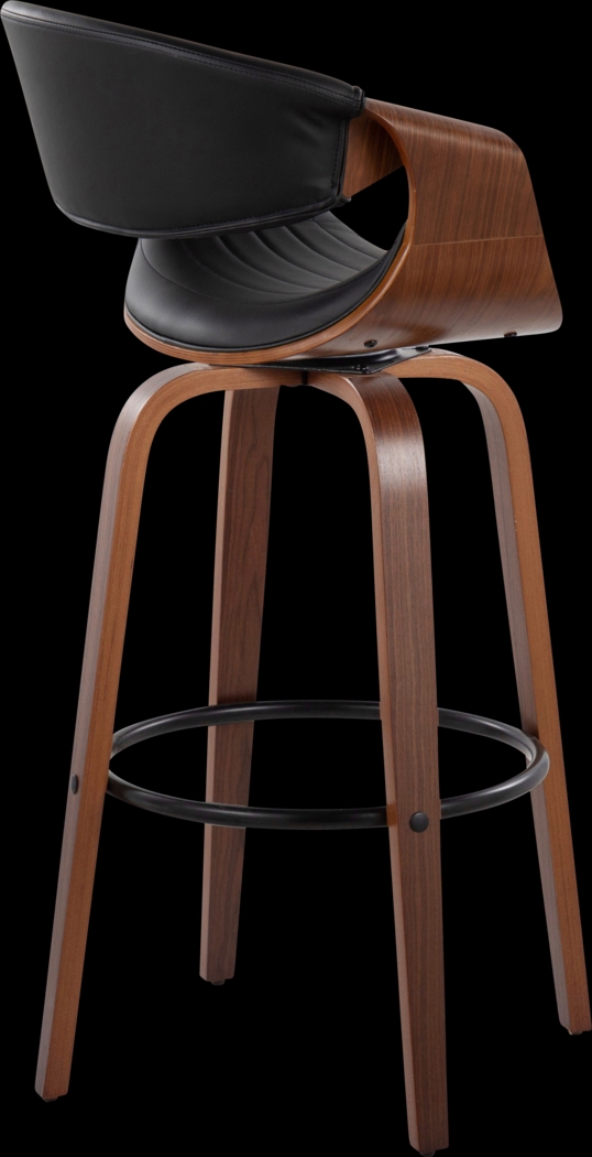 Loblolly II Black Swivel Barstool, Set of 2 - Thumbnail - Image 5