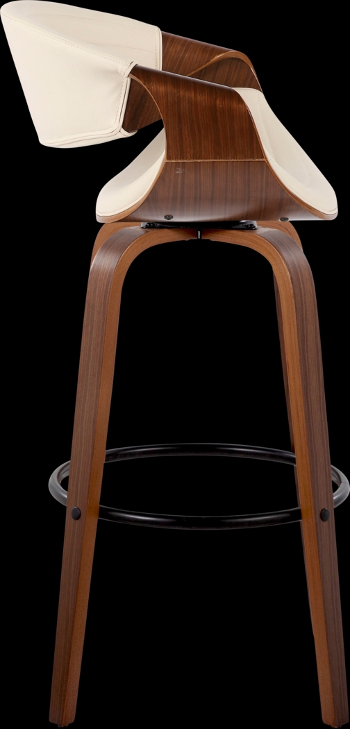 Loblolly II Cream Swivel Barstool, Set of 2 - Thumbnail - Image 4