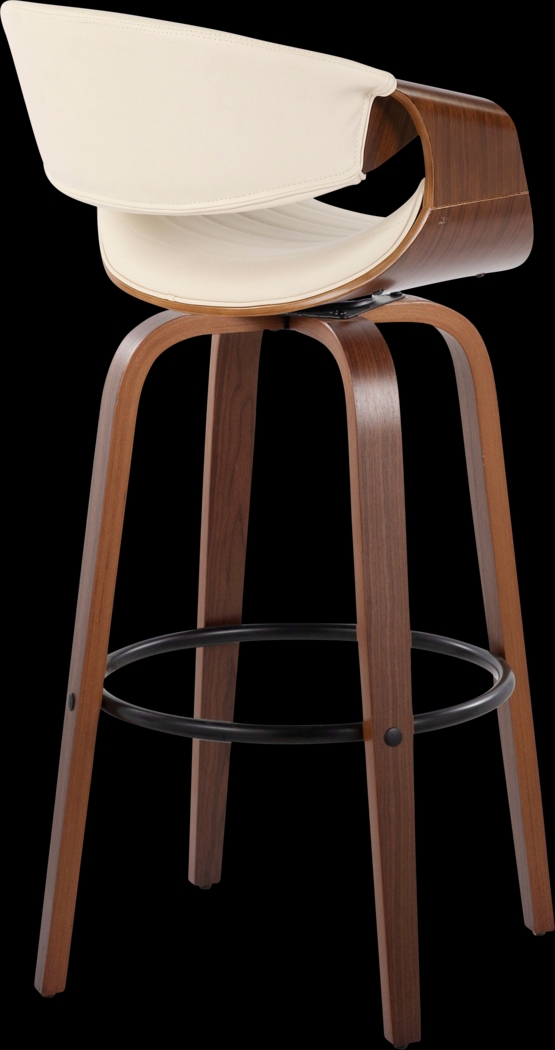 Loblolly II Cream Swivel Barstool, Set of 2 - Thumbnail - Image 5