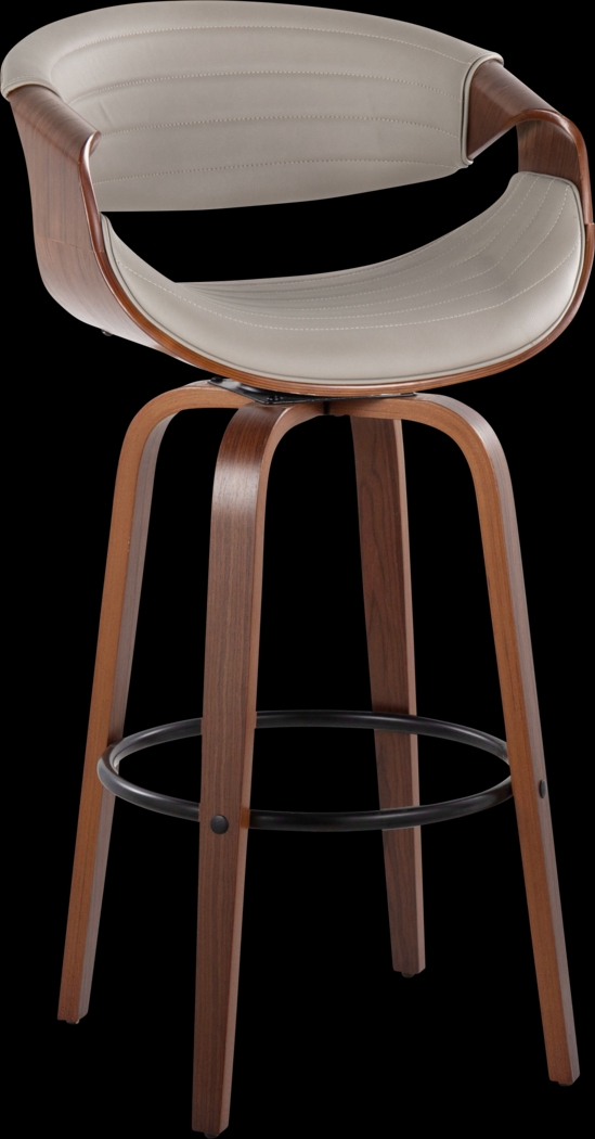 Loblolly II Pewter Swivel Barstool, Set of 2 - Thumbnail - Image 3