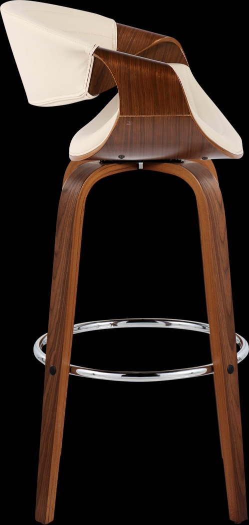 Loblolly III Cream Swivel Barstool, Set of 2 - Thumbnail - Image 4