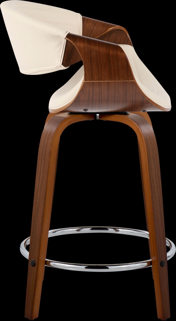 Loblolly III Cream Swivel Counter Height Stool, Set of 2 - Thumbnail - Image 4