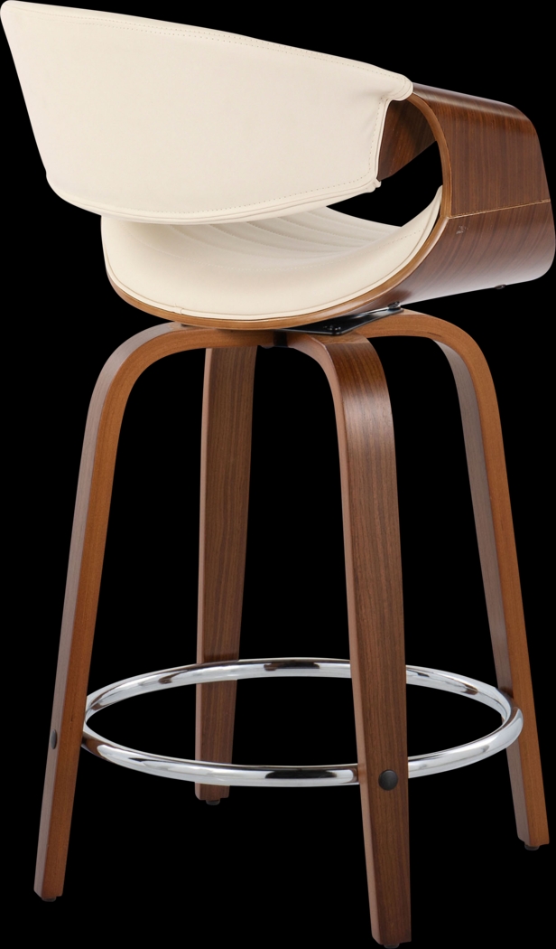 Loblolly III Cream Swivel Counter Height Stool, Set of 2 - Thumbnail - Image 5