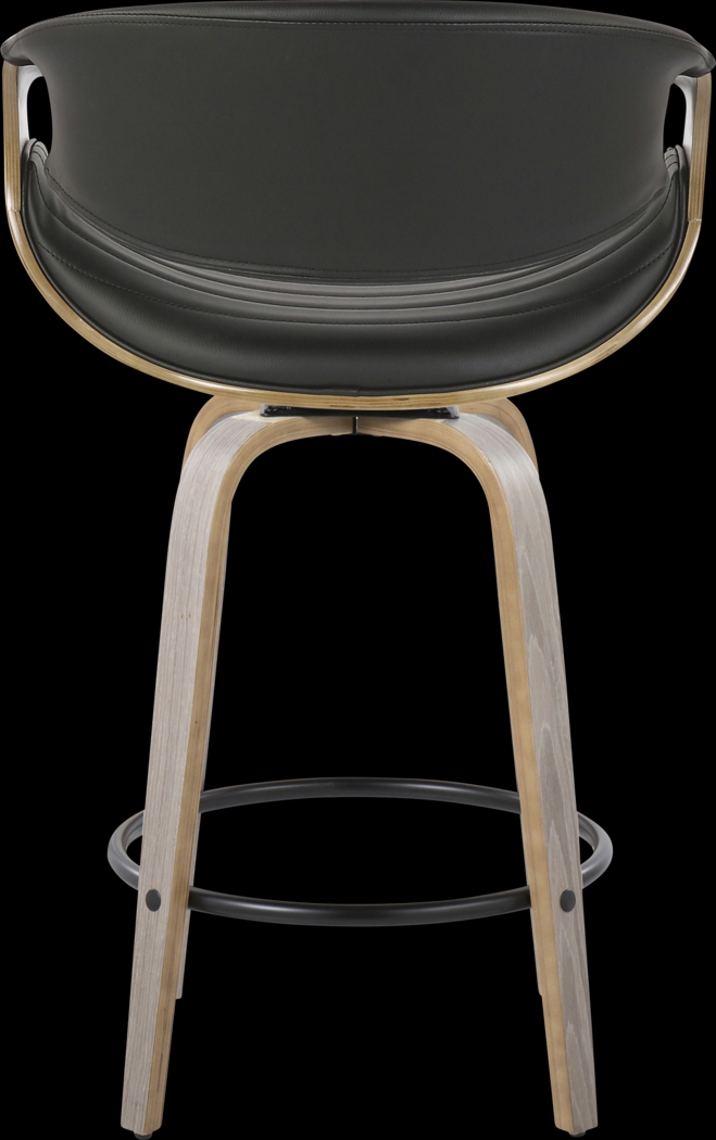 Loblolly IV Black Swivel Counter Height Stool, Set of 2 - Thumbnail - Image 6