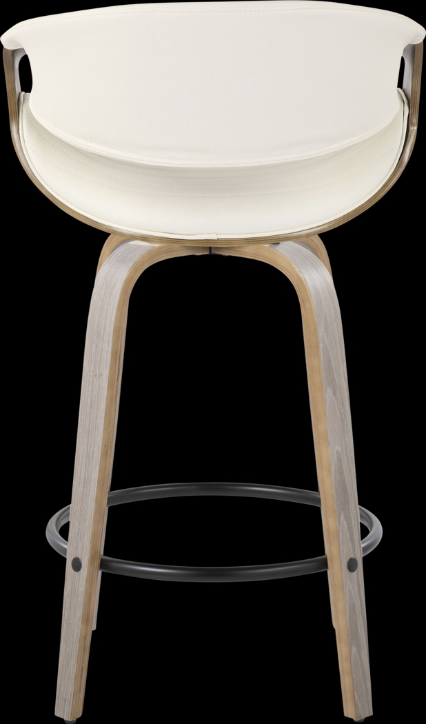 Loblolly IV White Swivel Counter Height Stool, Set of 2 - Thumbnail - Image 6