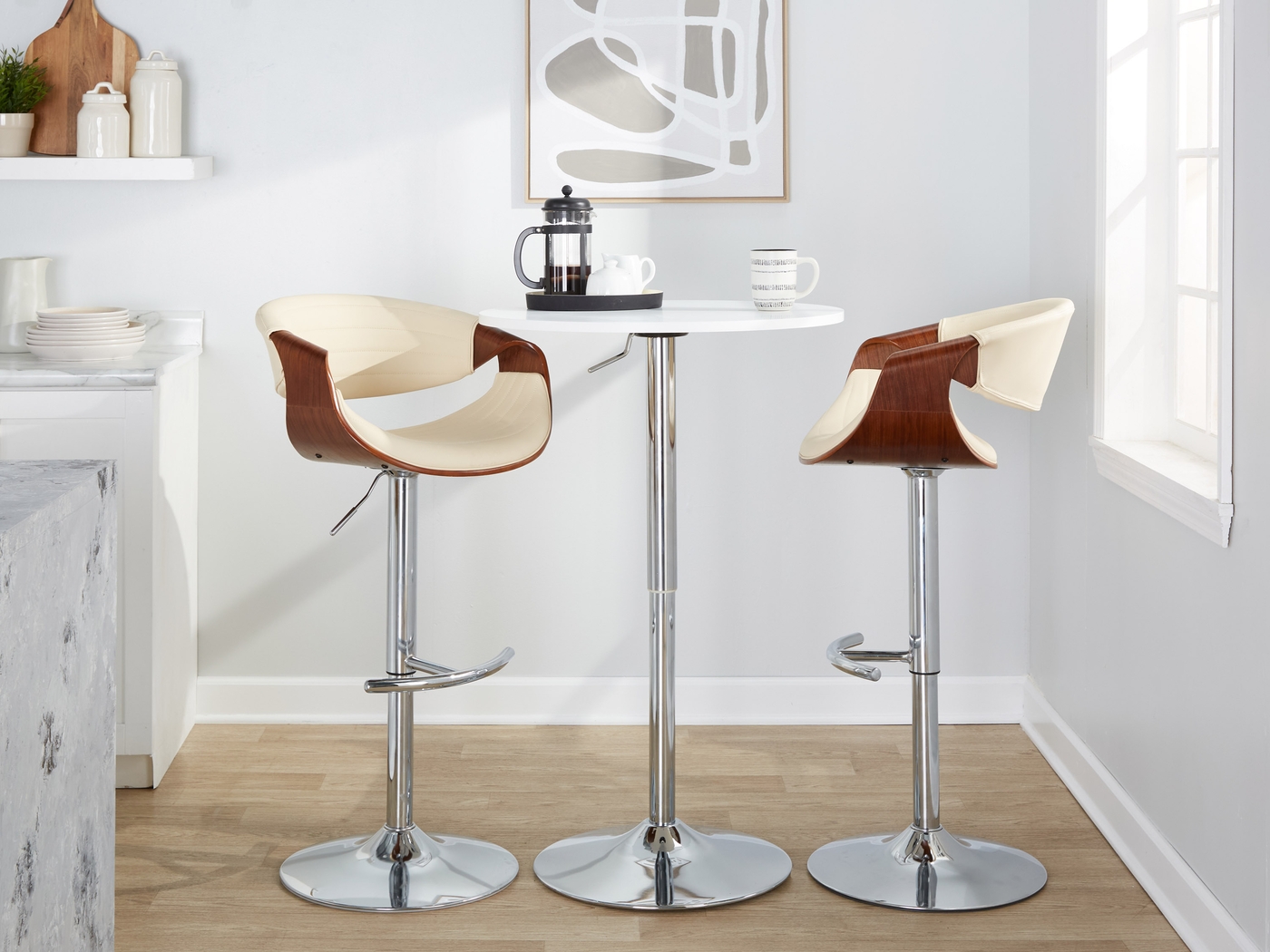 Loblolly IX Cream Adjustable Barstool, Set of 2 - Thumbnail - Image 10