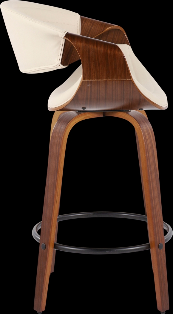 Loblolly V Cream Swivel Counter Height Stool, Set of 2 - Thumbnail - Image 4