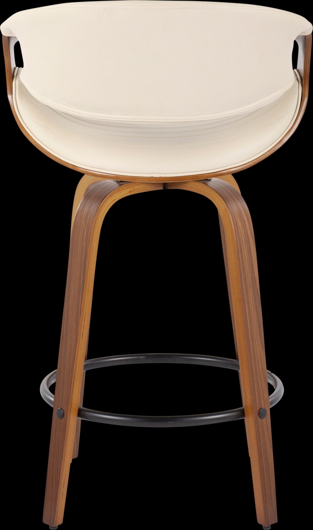 Loblolly V Cream Swivel Counter Height Stool, Set of 2 - Thumbnail - Image 6