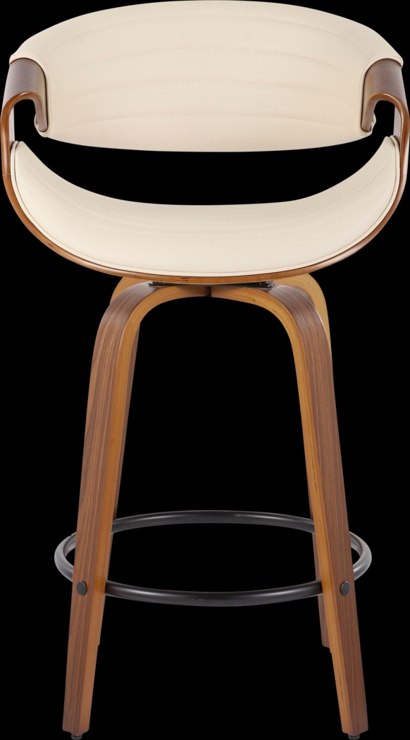 Loblolly V Cream Swivel Counter Height Stool, Set of 2 - Thumbnail - Image 7