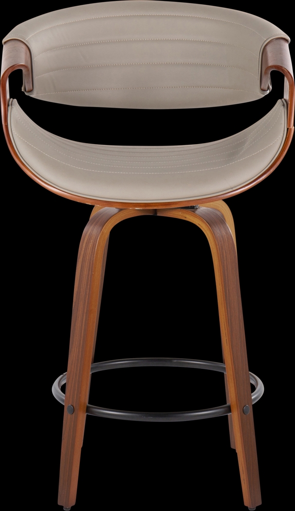 Loblolly V Gray Swivel Counter Height Stool, Set of 2 - Thumbnail - Image 6