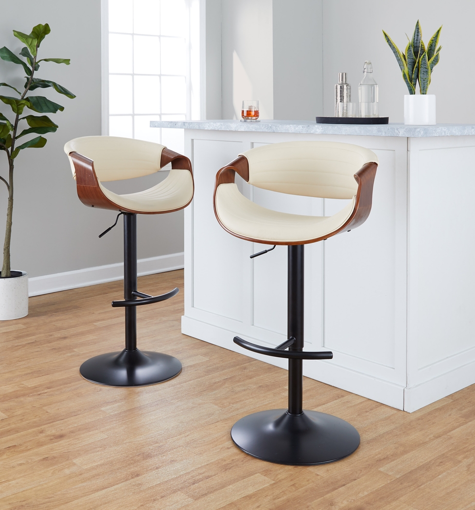 Loblolly VII Cream Adjustable Barstool, Set of 2 - Thumbnail - Image 9