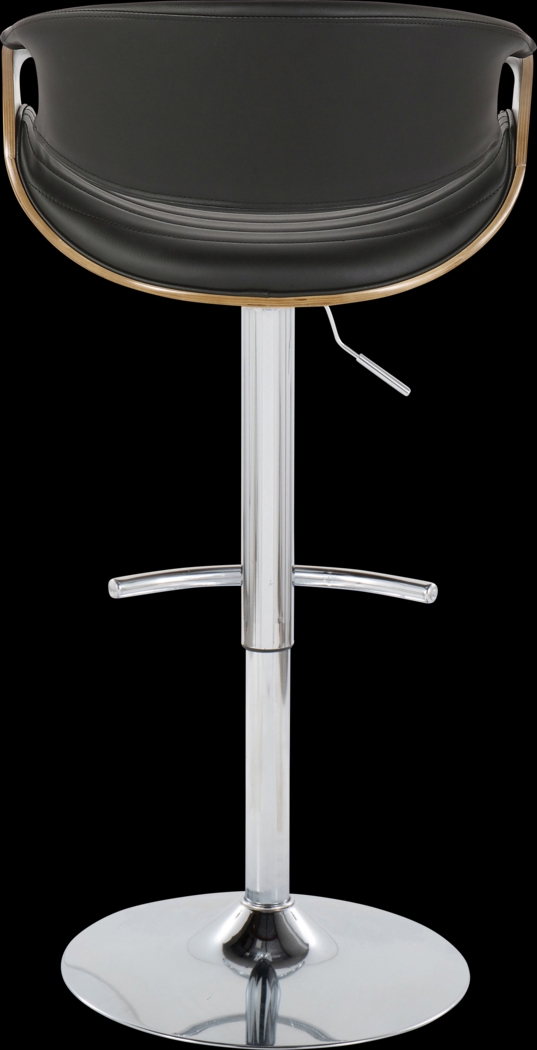 Loblolly VIII Black Adjustable Barstool, Set of 2 - Thumbnail - Image 6