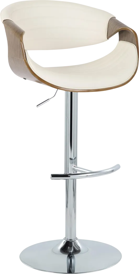 Loblolly VIII White Adjustable Barstool, Set of 2 - Thumbnail - Image 3