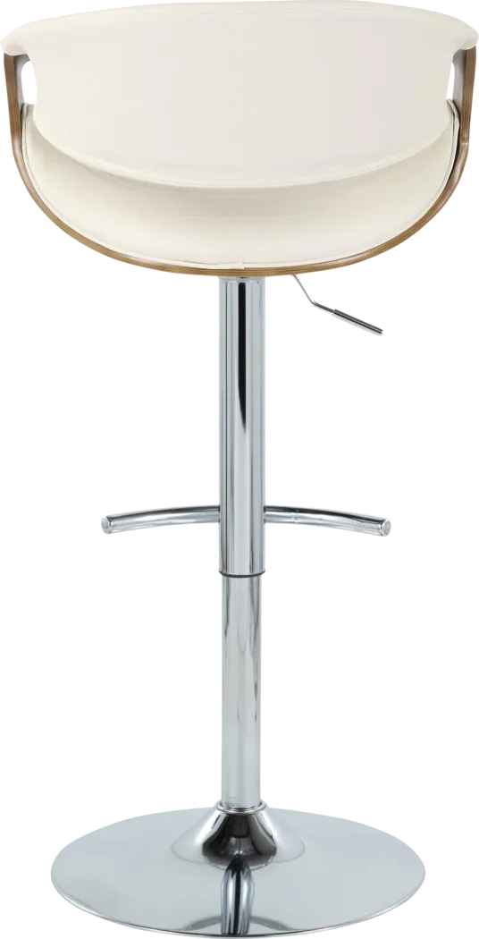 Loblolly VIII White Adjustable Barstool, Set of 2 - Thumbnail - Image 6