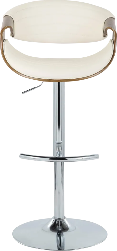 Loblolly VIII White Adjustable Barstool, Set of 2 - Thumbnail - Image 7