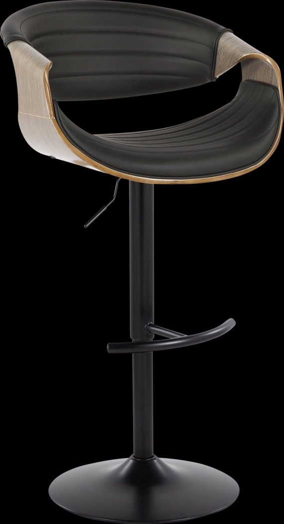 Loblolly X Black Adjustable Barstool, Set of 2 - Thumbnail - Image 3