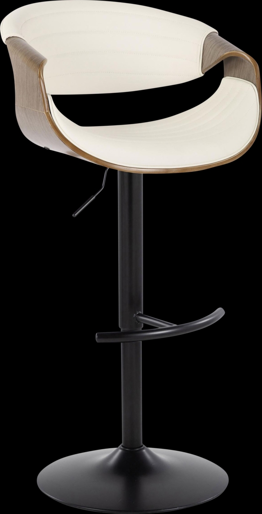 Loblolly X White Adjustable Barstool, Set of 2 - Thumbnail - Image 3