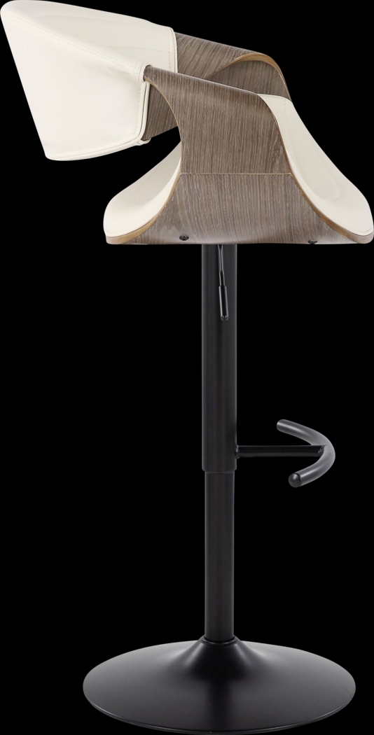 Loblolly X White Adjustable Barstool, Set of 2 - Thumbnail - Image 4