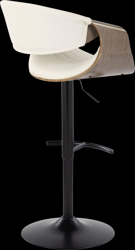 Loblolly X White Adjustable Barstool, Set of 2 - Thumbnail - Image 5