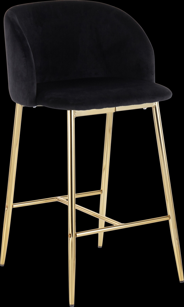 Lobolly I Black Counter Height Stool, Set of 2 - Thumbnail - Image 2