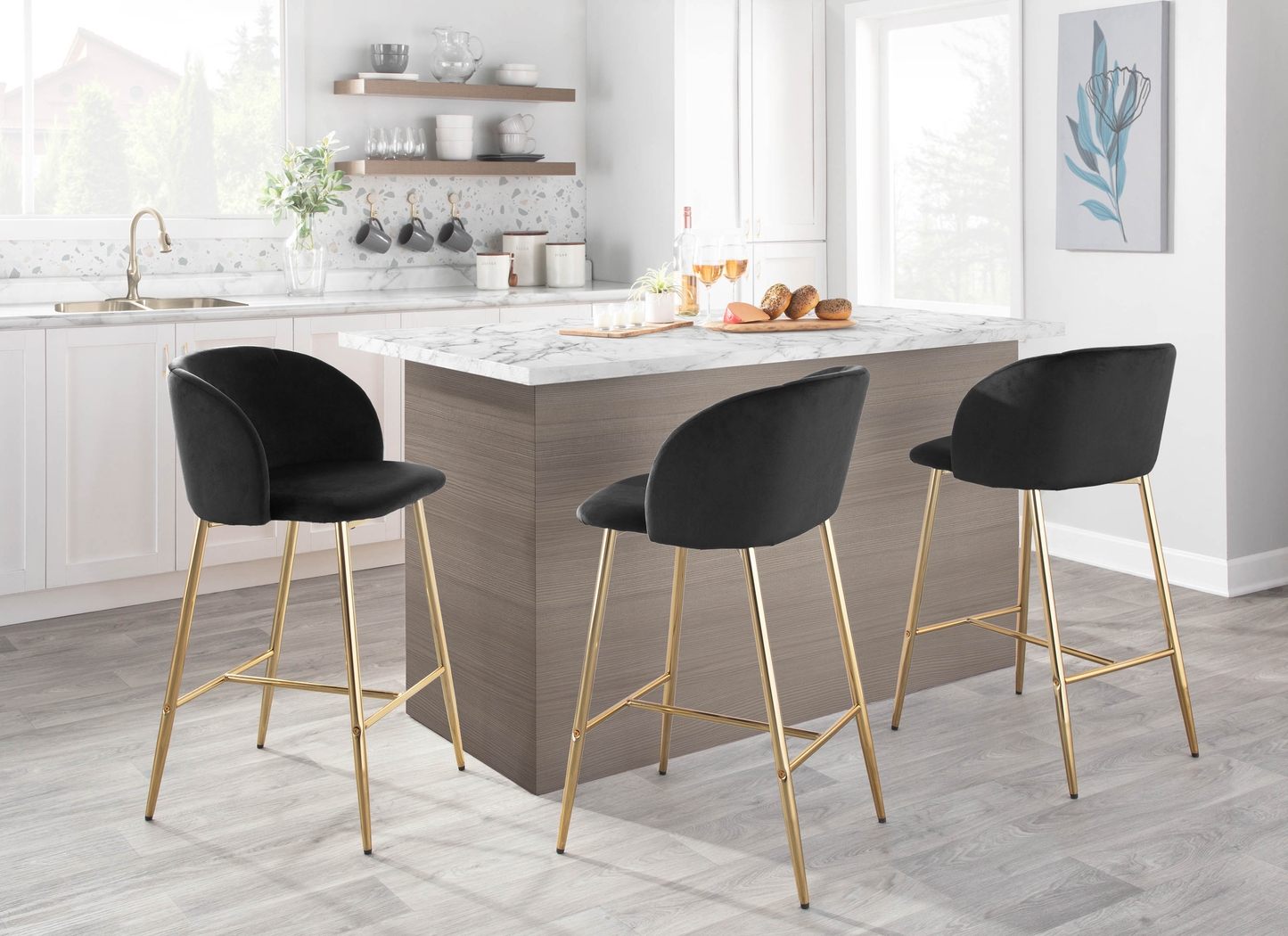 Lobolly I Black Counter Height Stool, Set of 2 - Thumbnail - Image 11