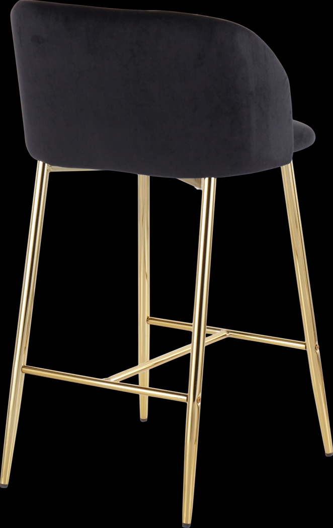 Lobolly I Black Counter Height Stool, Set of 2 - Thumbnail - Image 4