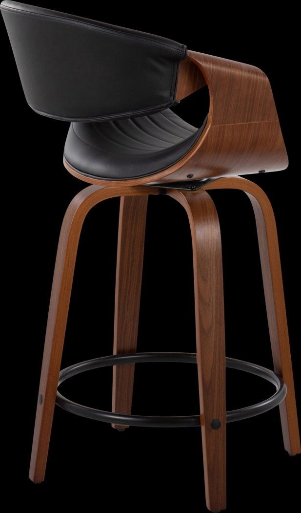 Lobolly II Black Swivel Counter Height Stool, Set of 2 - Thumbnail - Image 5