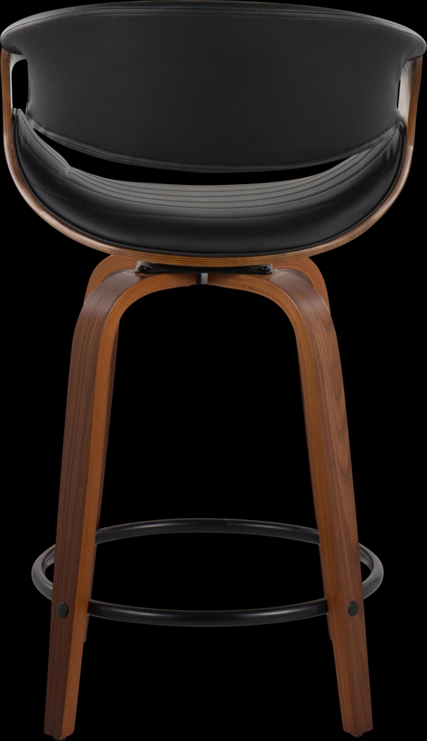 Lobolly II Black Swivel Counter Height Stool, Set of 2 - Thumbnail - Image 6