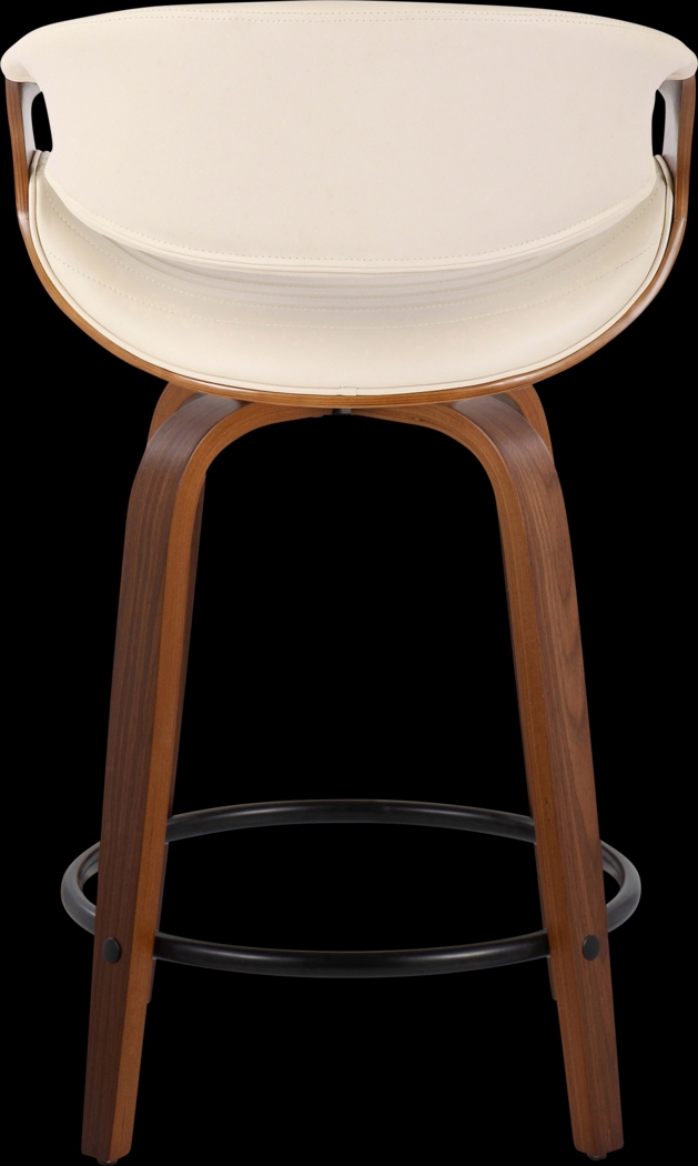 Lobolly II Cream Swivel Counter Height Stool, Set of 2 - Thumbnail - Image 6