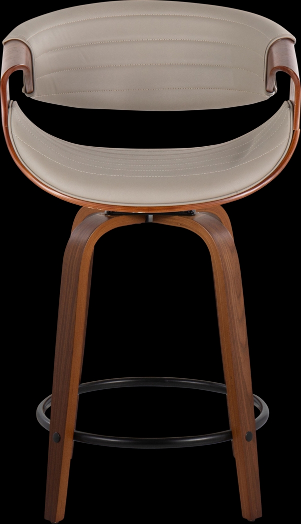 Lobolly II Gray Swivel Counter Height Stool, Set of 2 - Thumbnail - Image 7