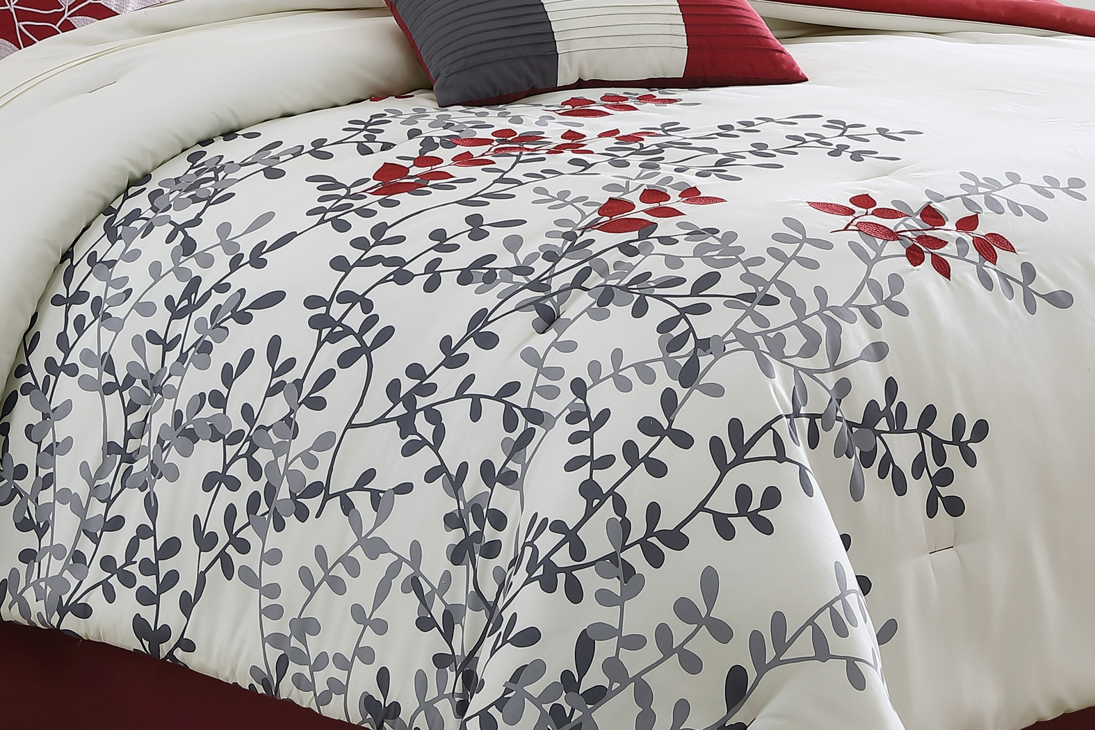 Locamo Ivory 7 Pc Queen Comforter Set - Thumbnail - Image 3