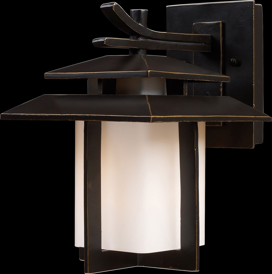 Lochaven Brown Outdoor Wall Sconce - Thumbnail - Image 1