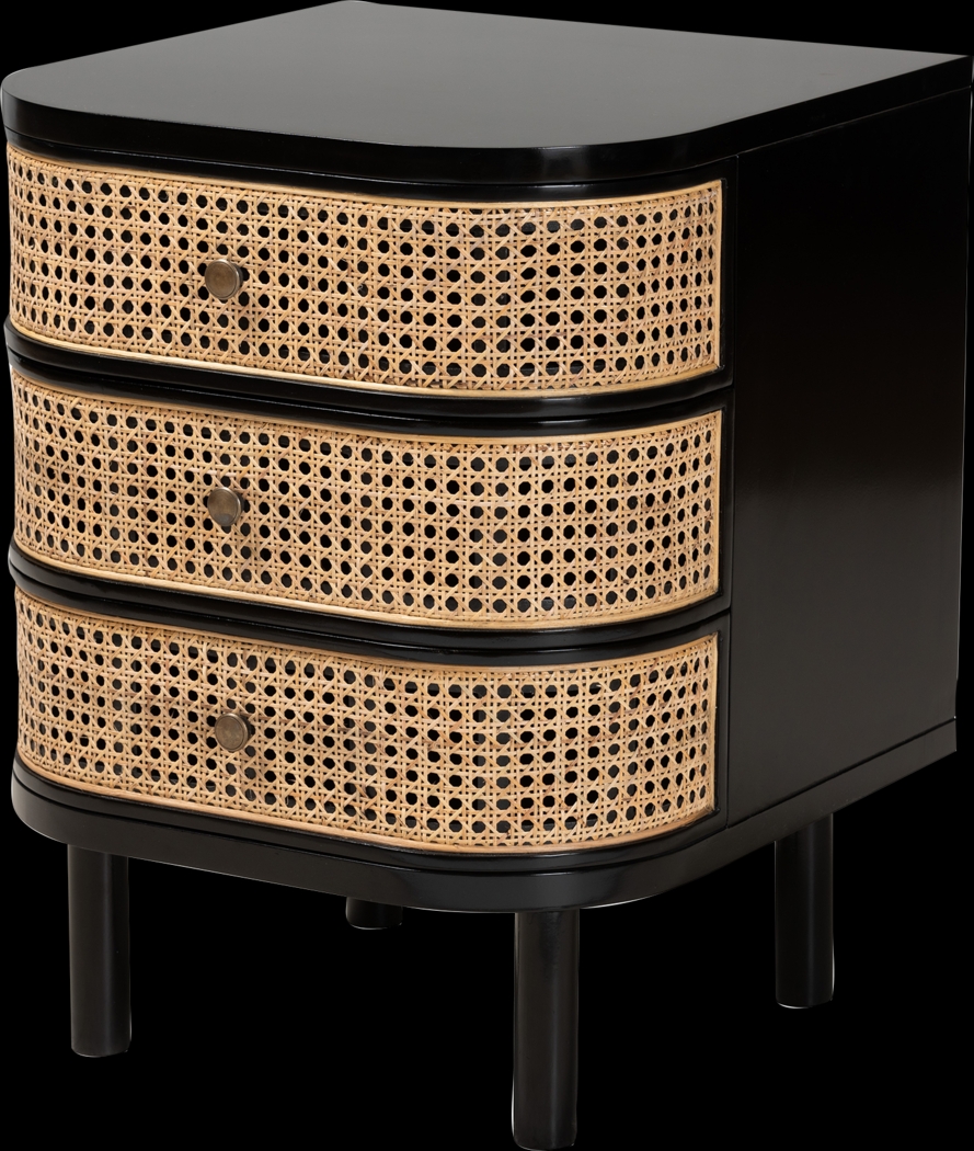 Lochdoon Black Nightstand - Thumbnail - Image 1